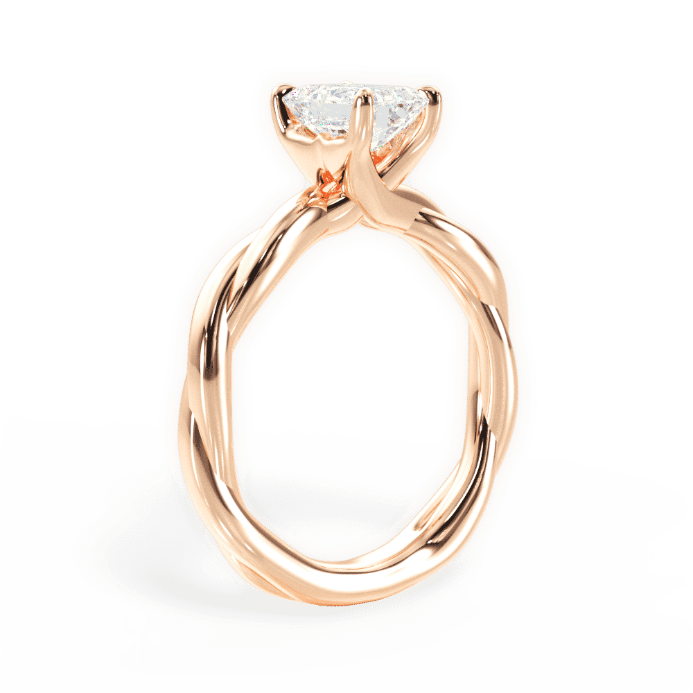 14kt Rose Gold/18kt Rose Gold/emerald/front
