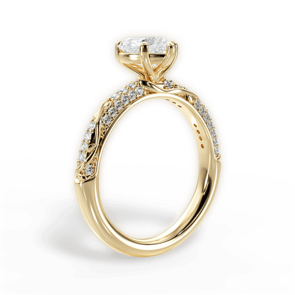 14kt Yellow Gold/18kt Yellow Gold/heart/front