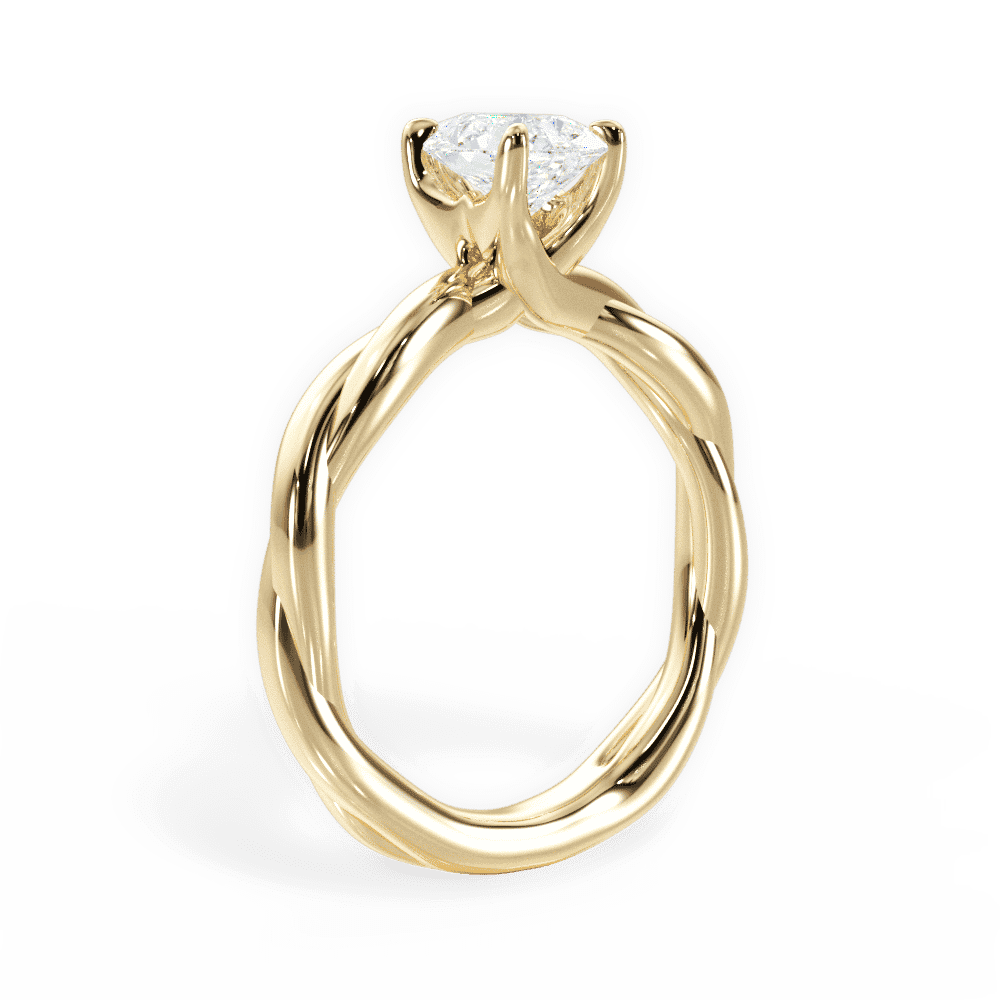 14kt Yellow Gold/18kt Yellow Gold/pear/front