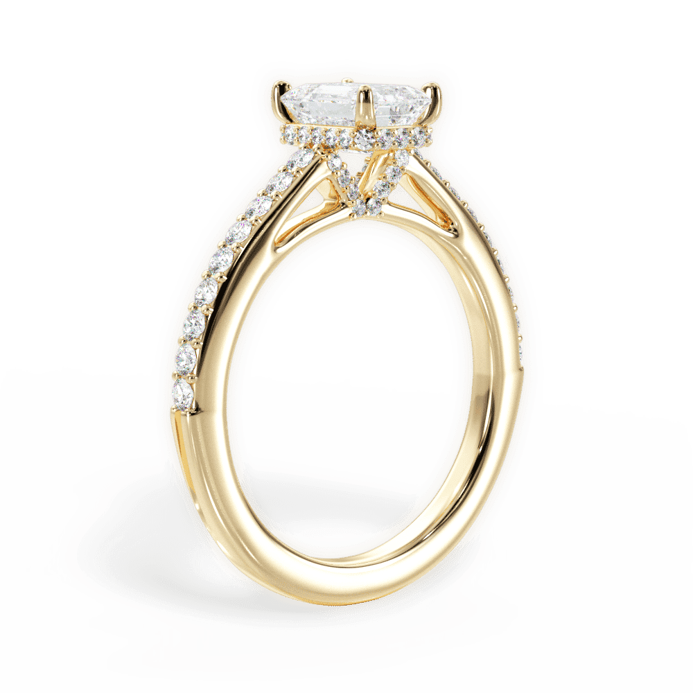 14kt Yellow Gold/18kt Yellow Gold/emerald/front