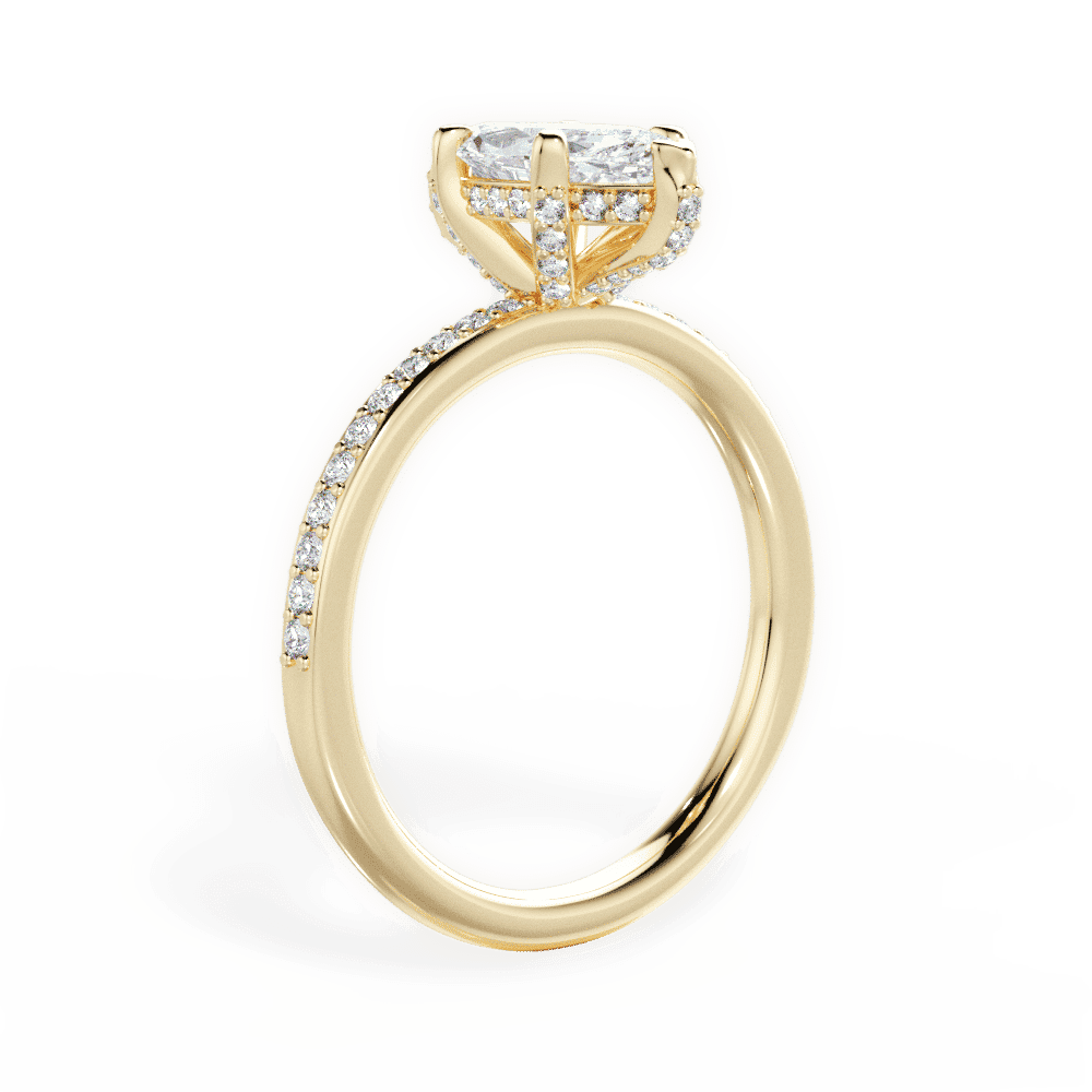 14kt Yellow Gold/18kt Yellow Gold/marquise/front