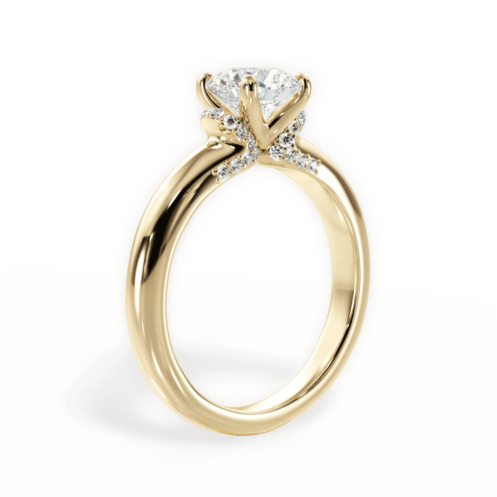 14kt Yellow Gold/18kt Yellow Gold/round/front