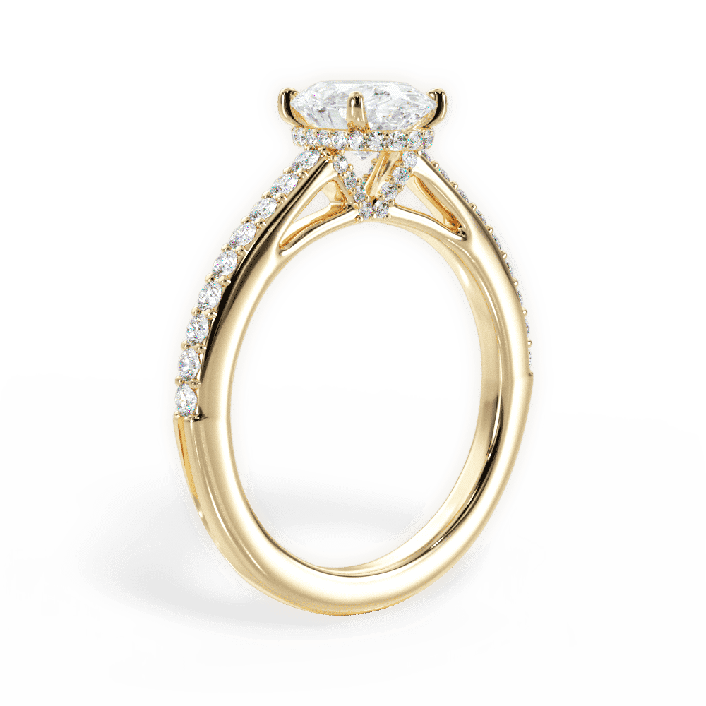 14kt Yellow Gold/18kt Yellow Gold/oval/front