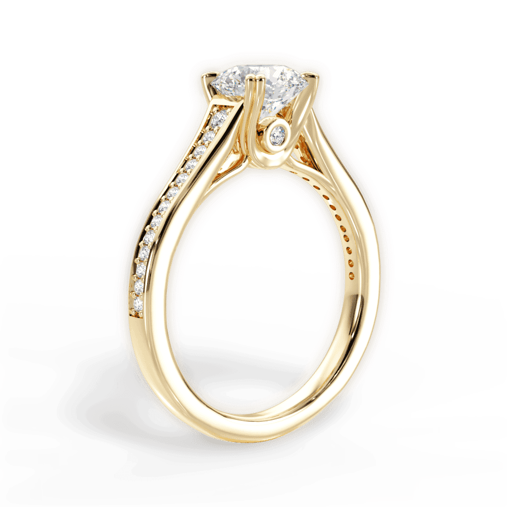 14kt Yellow Gold/18kt Yellow Gold/round/front