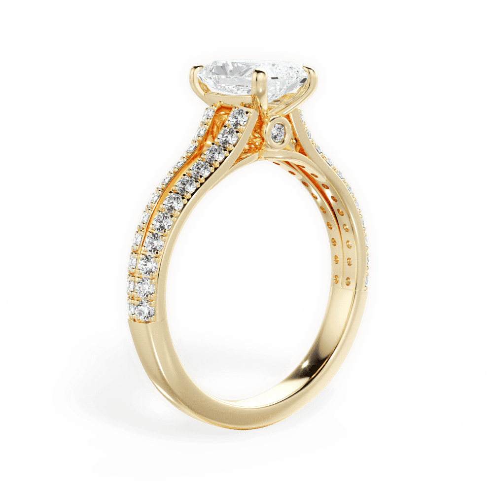 14kt Yellow Gold/18kt Yellow Gold/radiant/front