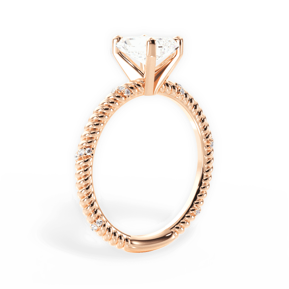 14kt Rose Gold/18kt Rose Gold/radiant/front