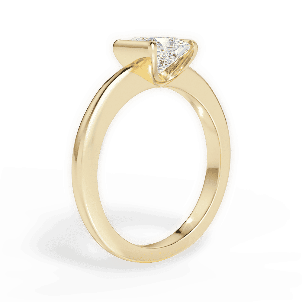14kt Yellow Gold/18kt Yellow Gold/princess/front