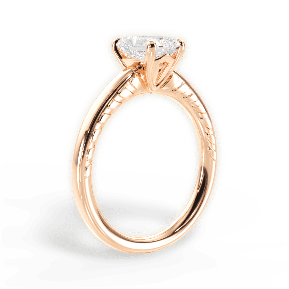 14kt Rose Gold/18kt Rose Gold/radiant/front