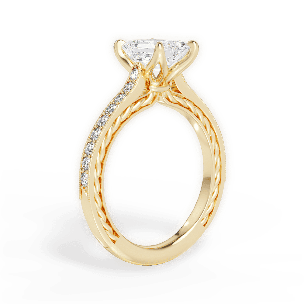 14kt Yellow Gold/18kt Yellow Gold/emerald/front