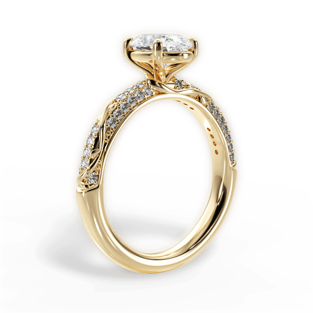 14kt Yellow Gold/18kt Yellow Gold/oval/front