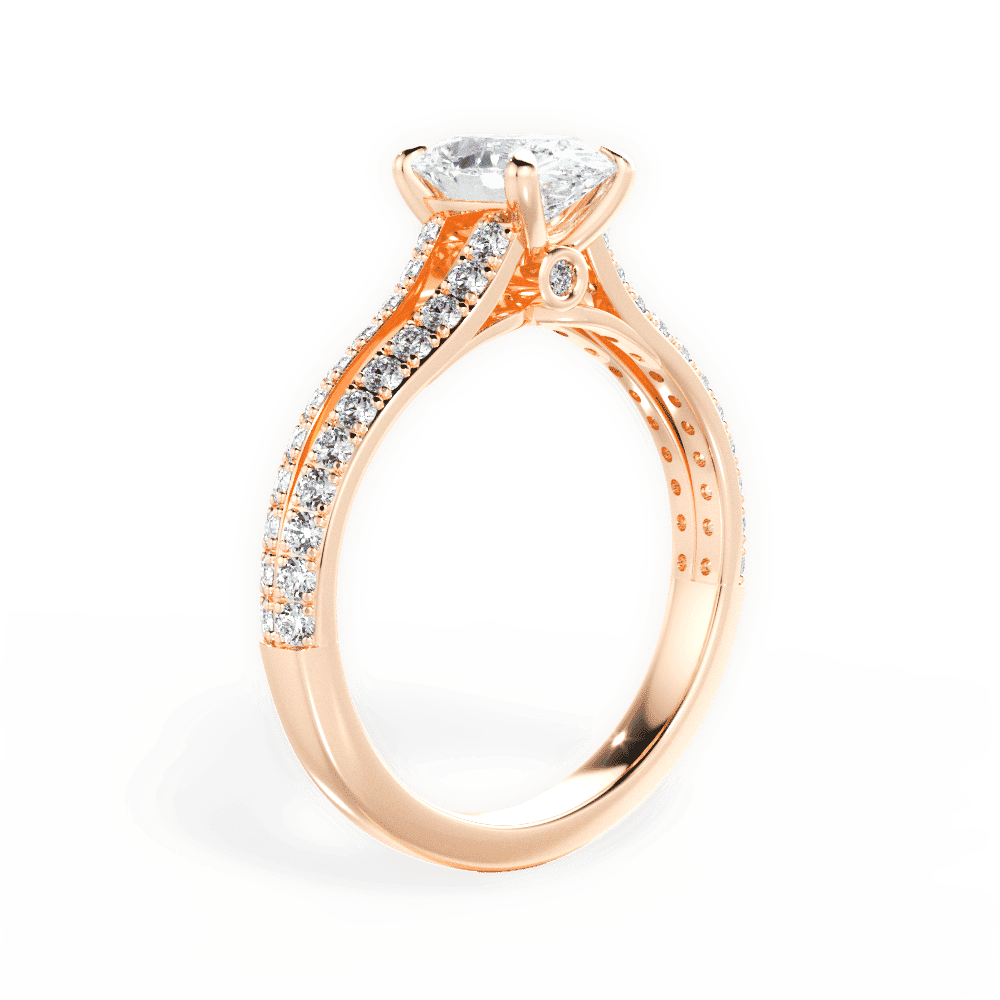 14kt Rose Gold/18kt Rose Gold/oval/front