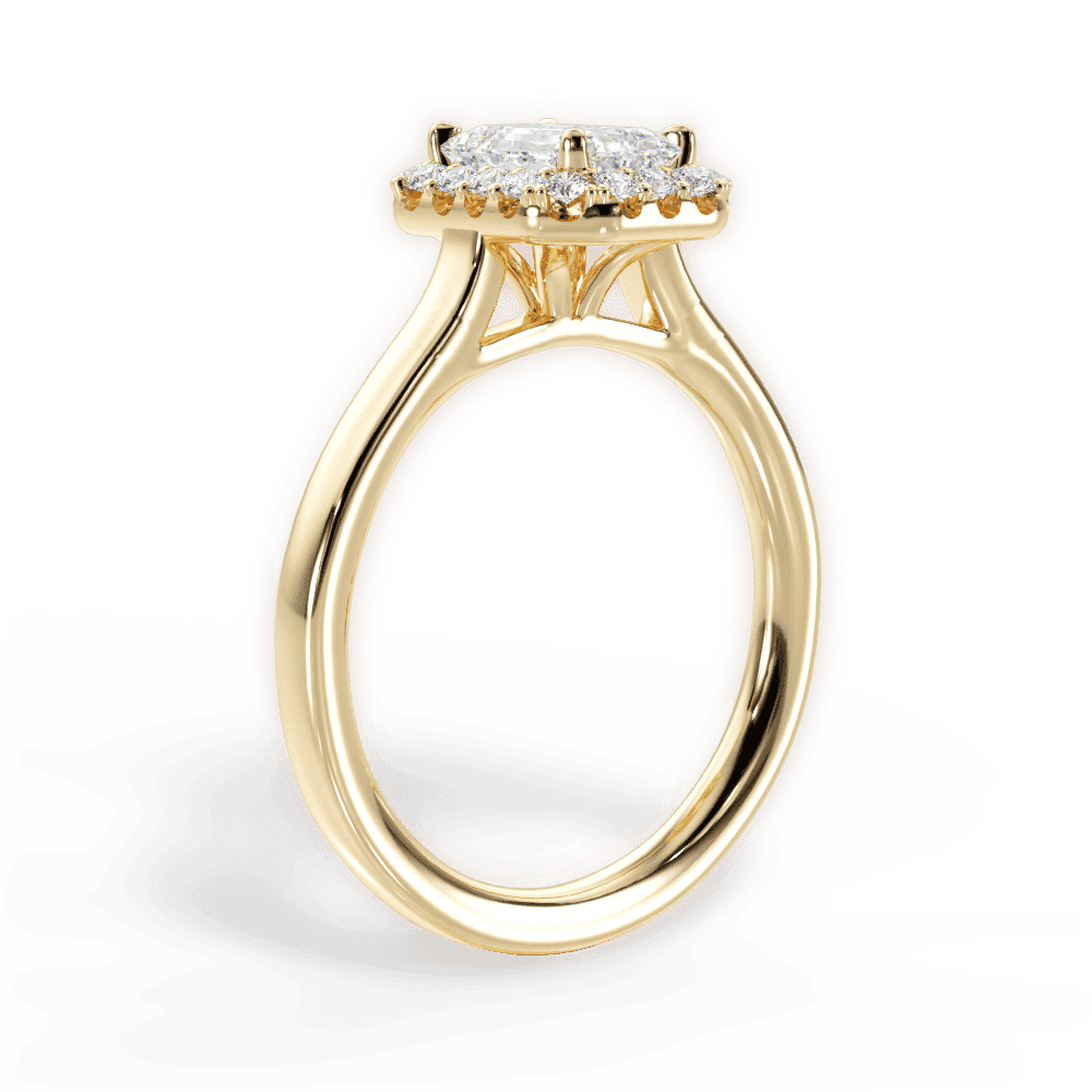 14kt Yellow Gold/18kt Yellow Gold/emerald/front