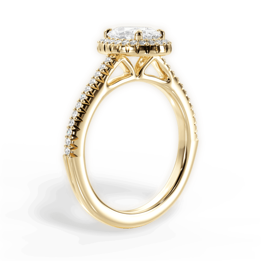 14kt Yellow Gold/18kt Yellow Gold/oval/front
