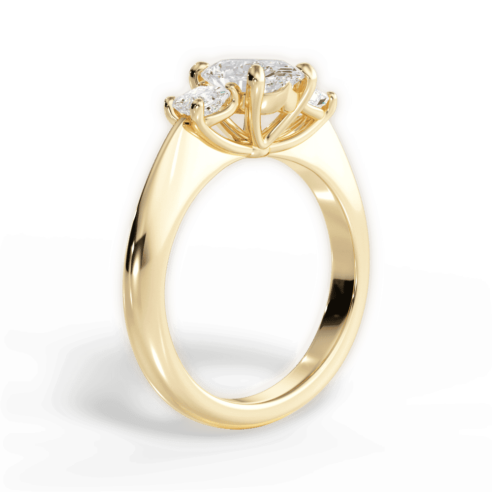 14kt Yellow Gold/18kt Yellow Gold/oval/front