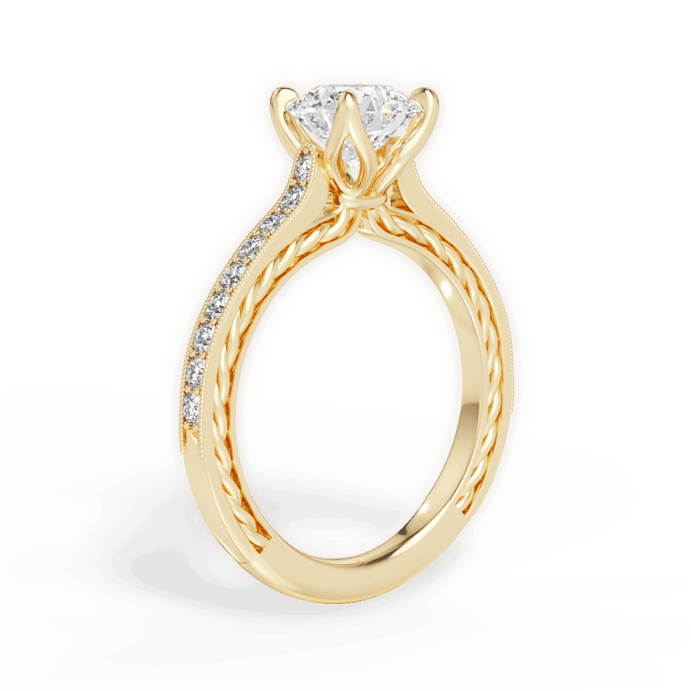 14kt Yellow Gold/18kt Yellow Gold/round/front