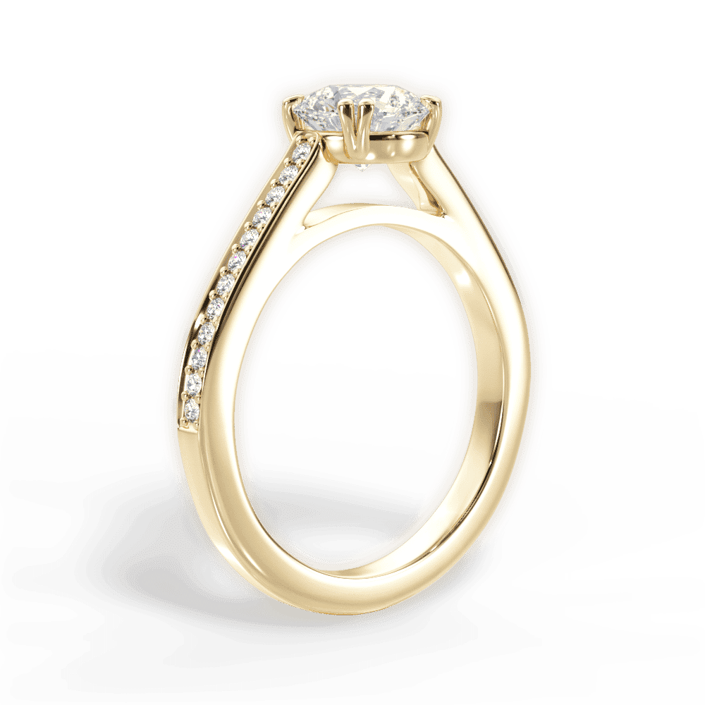 14kt Yellow Gold/18kt Yellow Gold/round/front