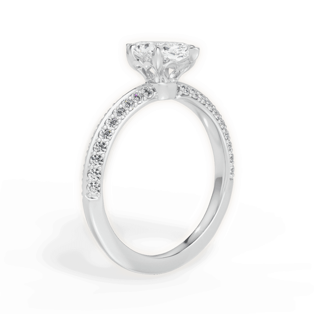 14kt White Gold/18kt White Gold/Platinum/marquise/front