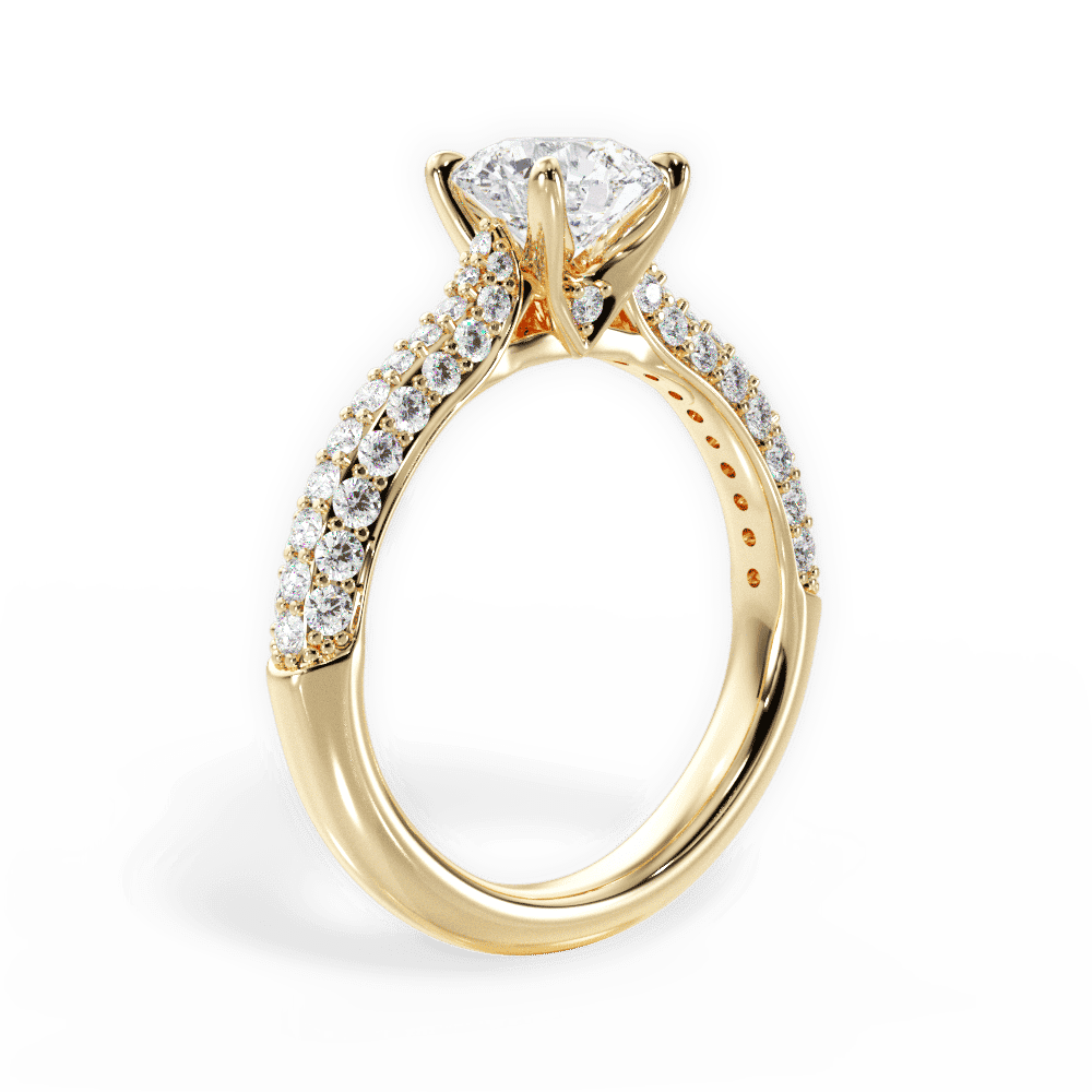 14kt Yellow Gold/18kt Yellow Gold/round/front