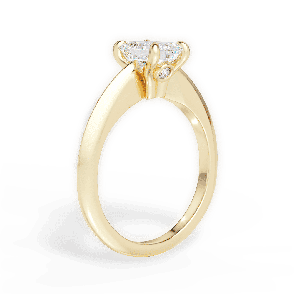 14kt Yellow Gold/18kt Yellow Gold/emerald/front