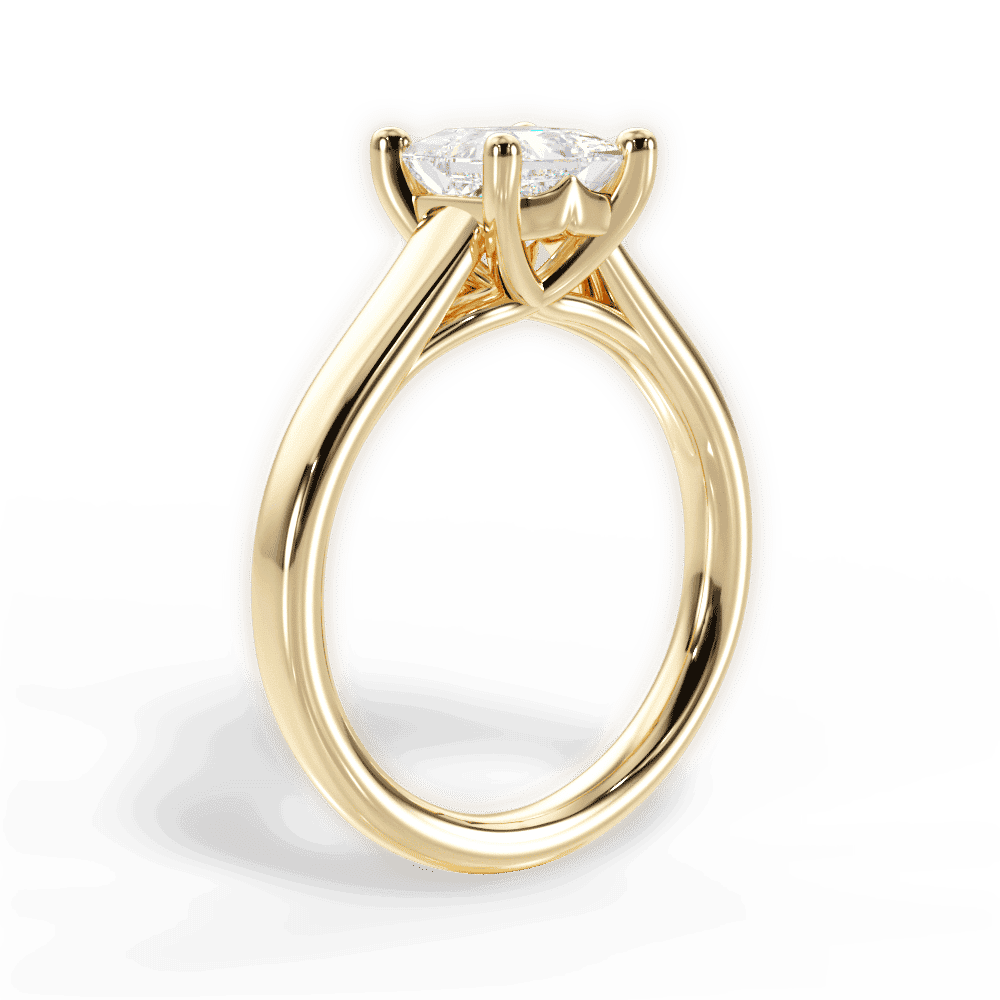 14kt Yellow Gold/18kt Yellow Gold/princess/front