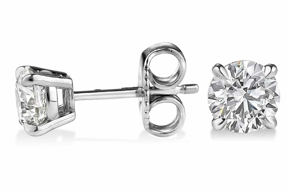 14kt white gold/18kt white gold/platinum/0.25 CTW/0.33 CTW/0.50 CTW/0.75 CTW/1.00 CTW/1.50 CTW/2.00 CTW/2.50 CTW/Push-back/screw-back/SIDE