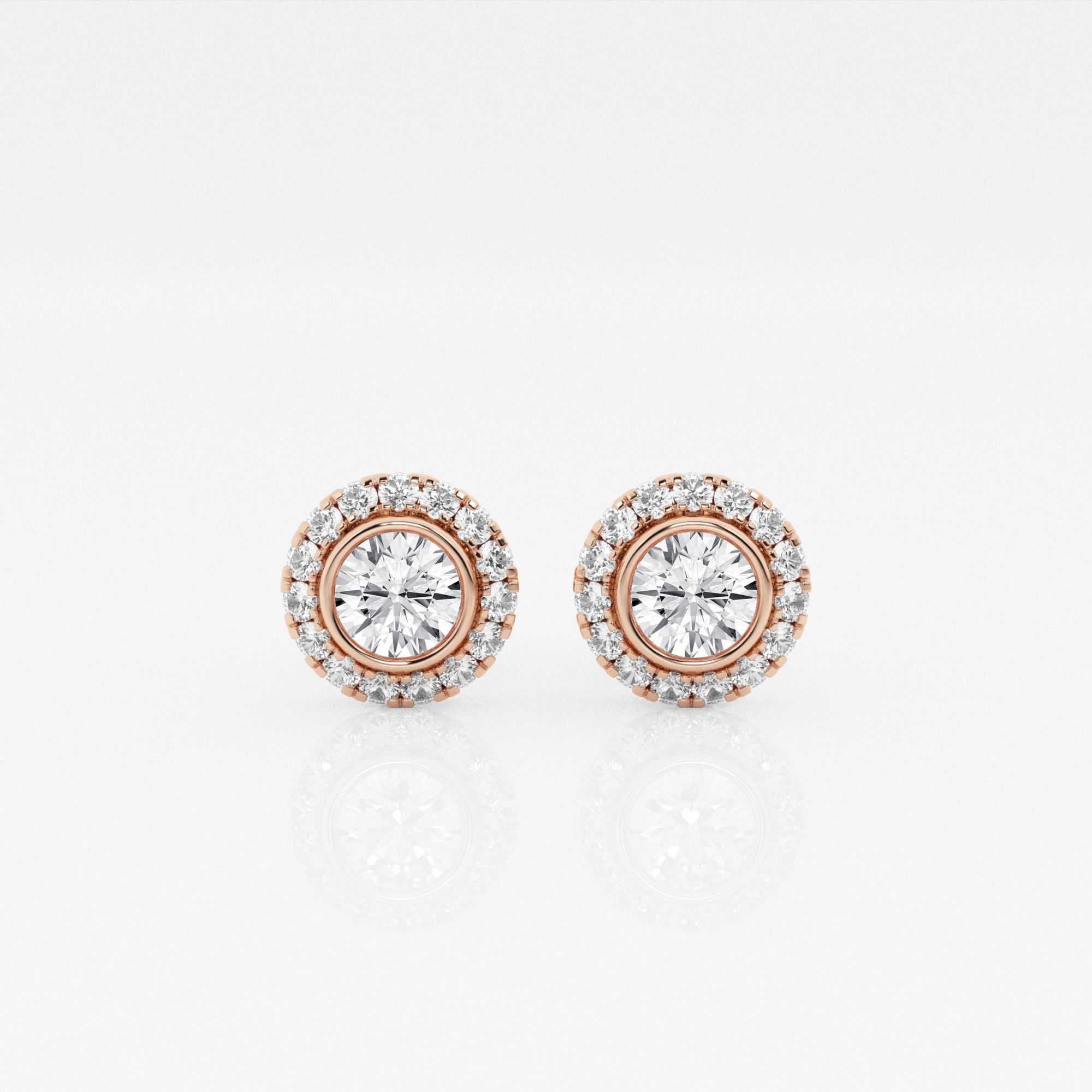 14kt Rose Gold/18kt Rose Gold/round/top