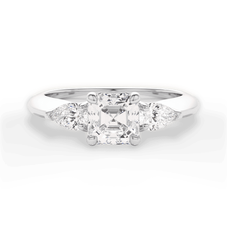 14kt White Gold/18kt White Gold/Platinum/asscher/top sku 1ASZ1010P