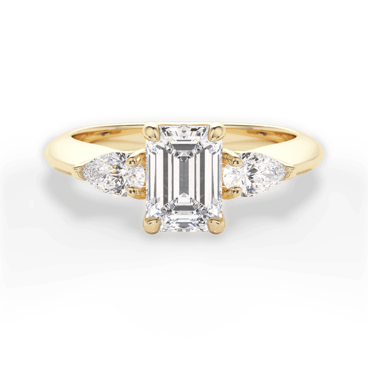 14kt Yellow Gold/18kt Yellow Gold/emerald/top sku 1ECZ1010P