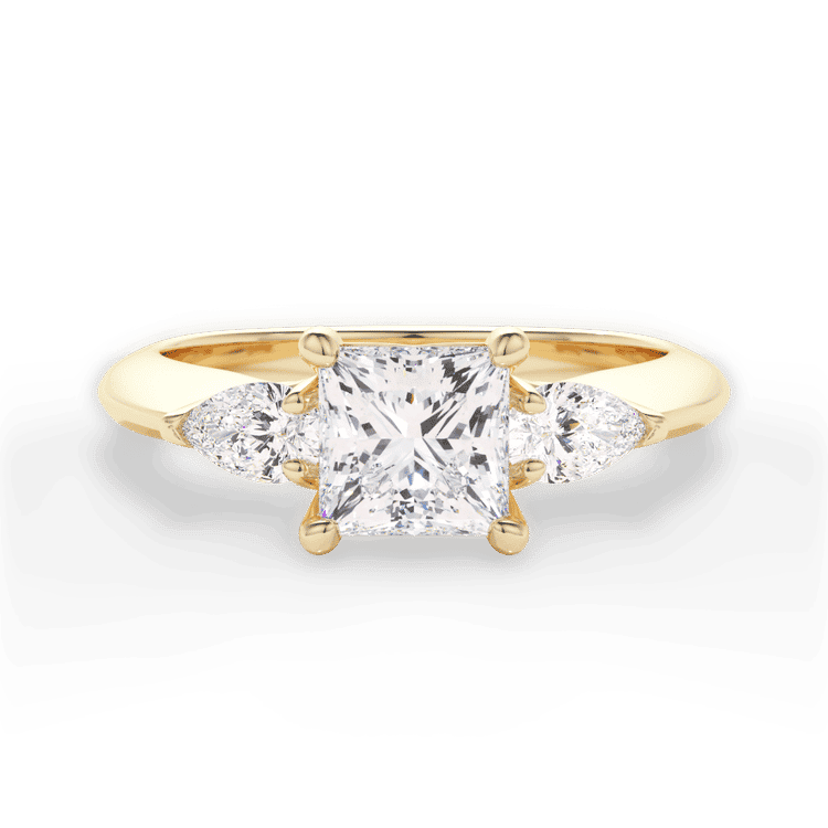 14kt Yellow Gold/18kt Yellow Gold/princess/top sku 1PCZ1010P