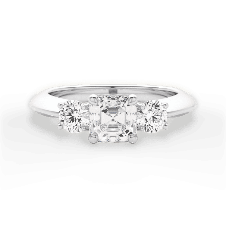 14kt White Gold/18kt White Gold/Platinum/asscher/top sku 1ASZ1015P