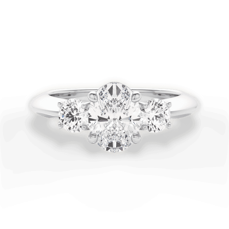 14kt White Gold/18kt White Gold/Platinum/oval/top sku 1OZ1015P