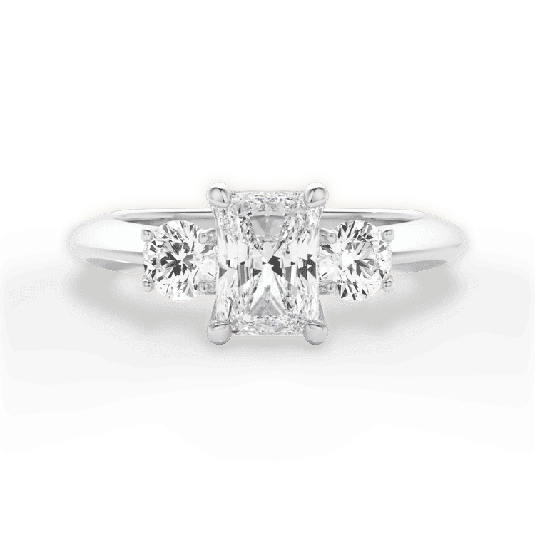14kt White Gold/18kt White Gold/Platinum/radiant/top sku 1RAZ1015P