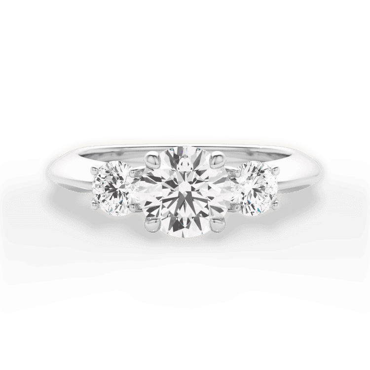 14kt White Gold/18kt White Gold/Platinum/round/top sku 1RZ1015P