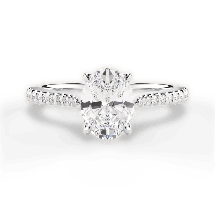 14kt White Gold/18kt White Gold/Platinum/oval/top sku 1OZ1049
