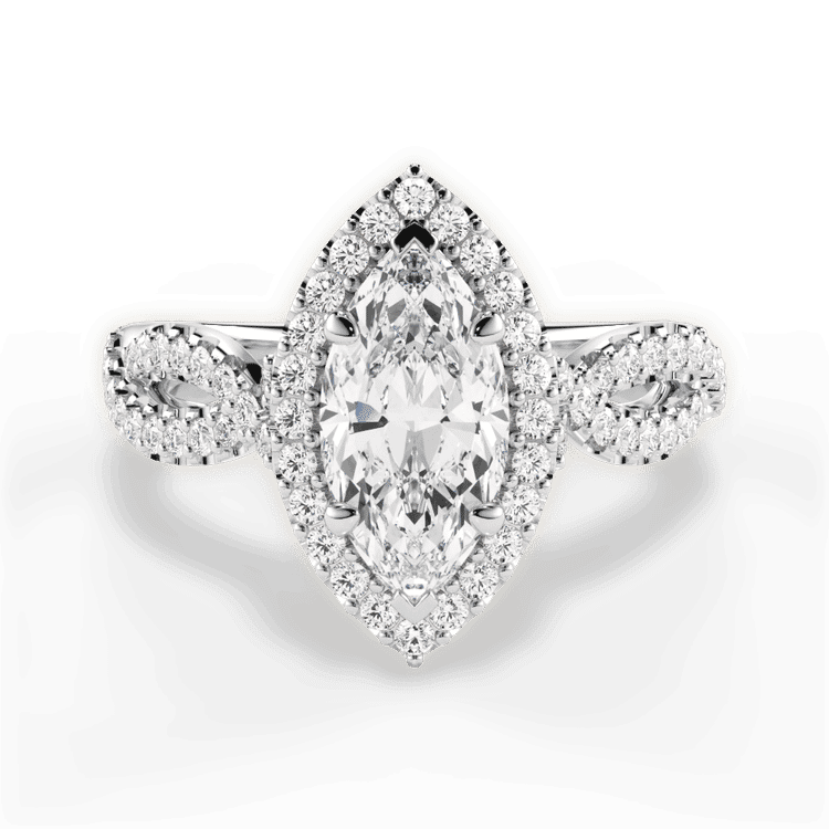14kt White Gold/18kt White Gold/Platinum/marquise/top sku 1MZ1318