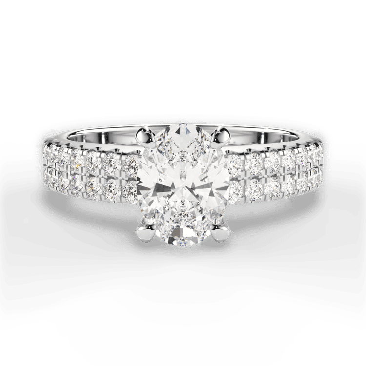 14kt White Gold/18kt White Gold/Platinum/oval/top sku 1OZ1324