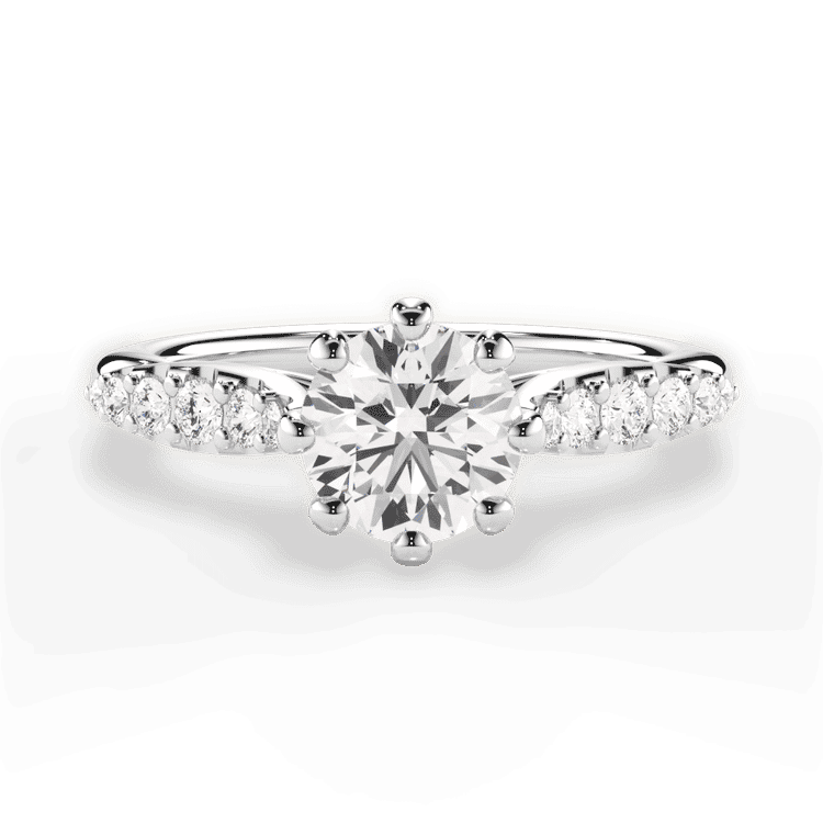 14kt White Gold/18kt White Gold/Platinum/round/top sku 1RZ1345