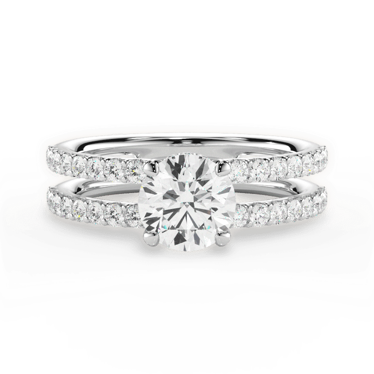 14kt White Gold/18kt White Gold/Platinum/round/top sku 1RZ1401