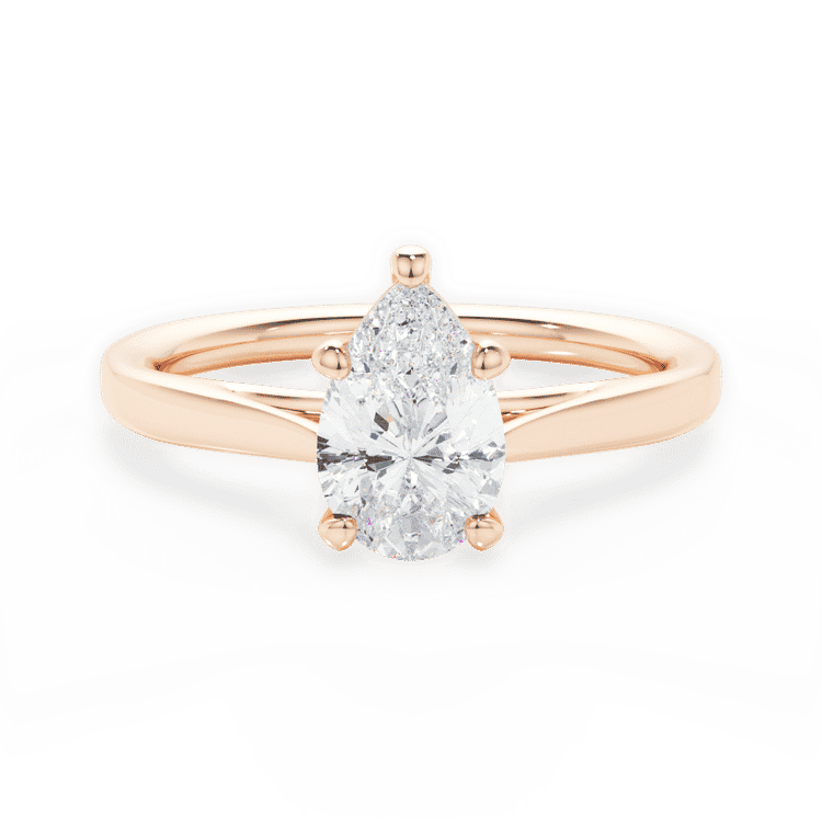 14kt Rose Gold/18kt Rose Gold/pear/top sku 1PZ1407