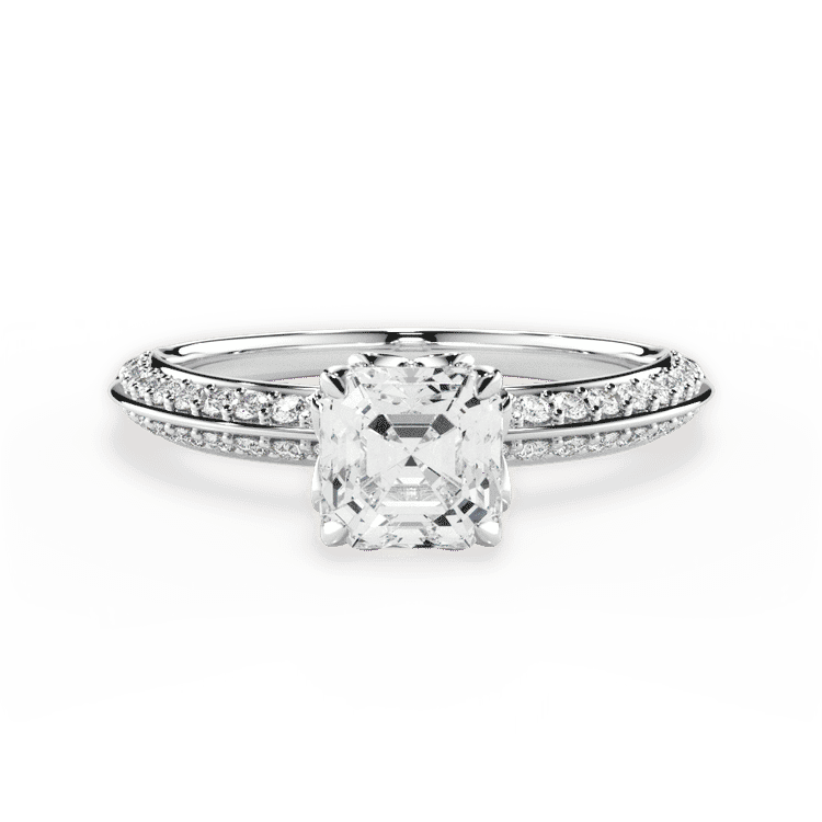 14kt White Gold/18kt White Gold/Platinum/asscher/top sku 1ASZ4770