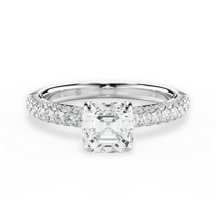 14kt White Gold/18kt White Gold/Platinum/asscher/top sku 1ASZ1340