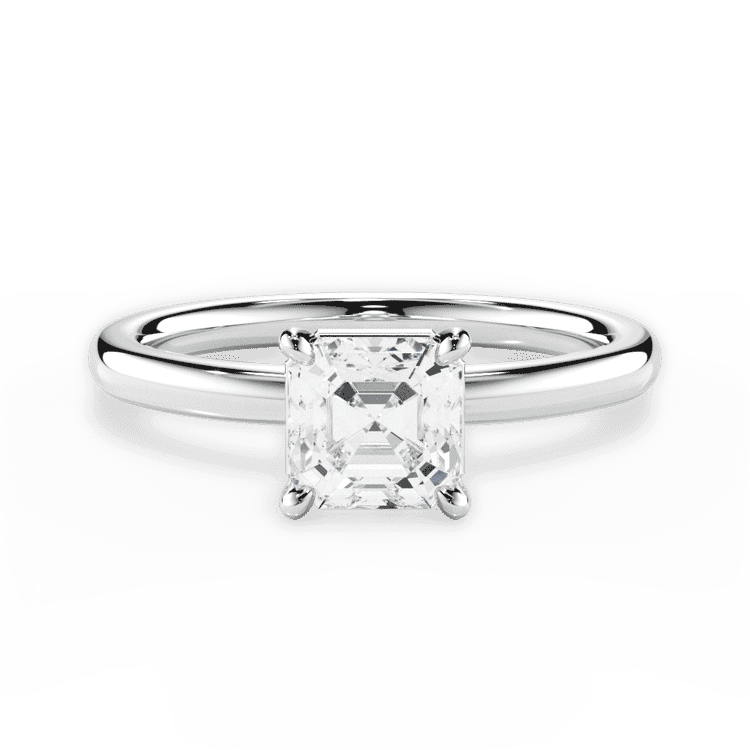 14kt White Gold/18kt White Gold/Platinum/asscher/top sku 1ASZ4775