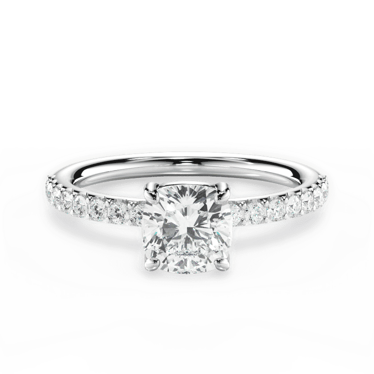 14kt White Gold/18kt White Gold/Platinum/cushion/top sku 1CUZ4753