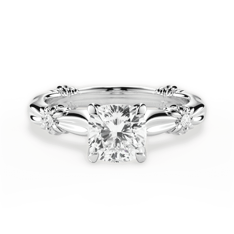 14kt White Gold/18kt White Gold/Platinum/cushion/top sku 1CUZ4754