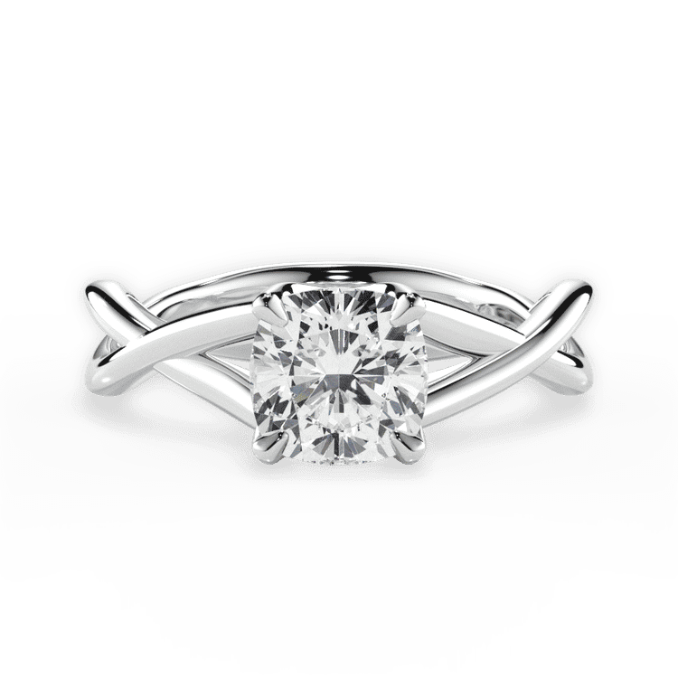 14kt White Gold/18kt White Gold/Platinum/cushion/top sku 1CUZ4706