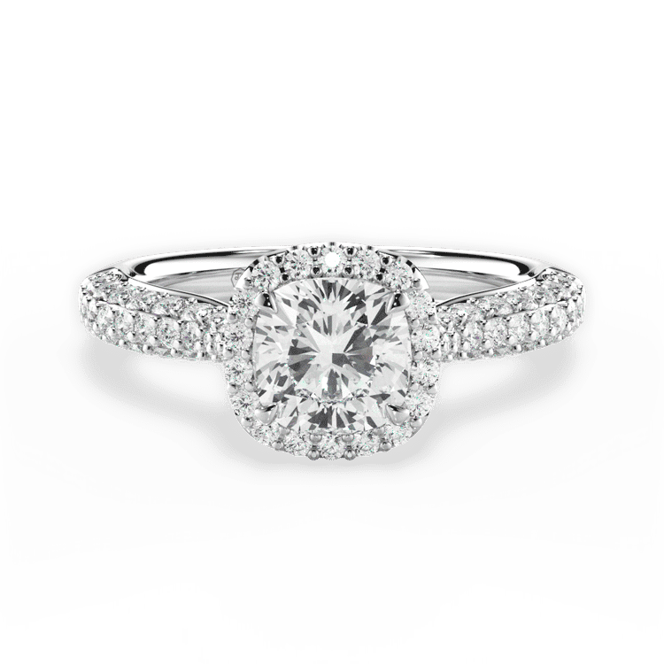 14kt White Gold/18kt White Gold/Platinum/cushion/top sku 1CUZ1349