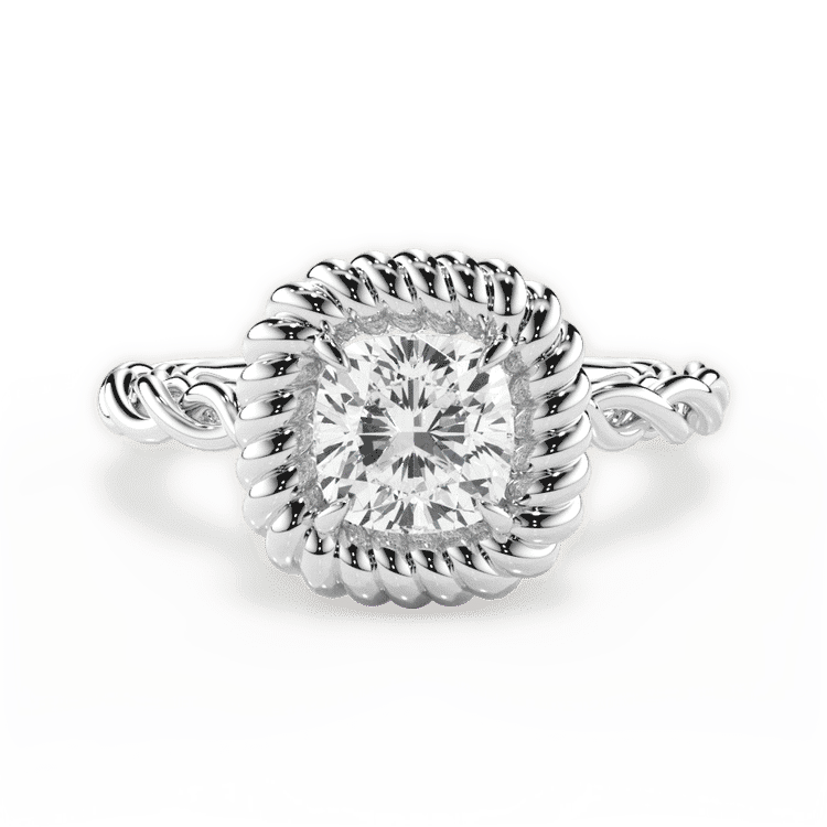 14kt White Gold/18kt White Gold/Platinum/cushion/top sku 1CUZ4766