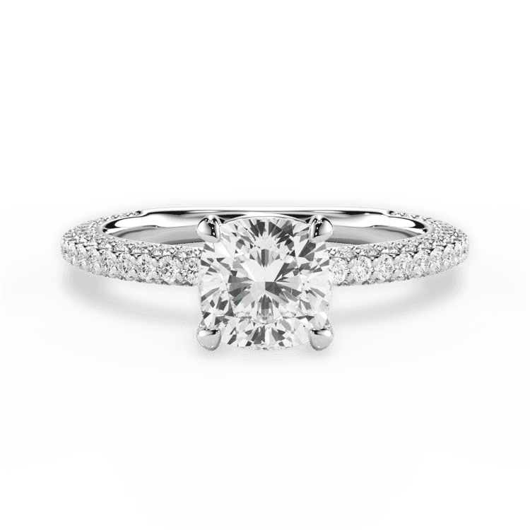 14kt White Gold/18kt White Gold/Platinum/cushion/top sku 1CUZ1411