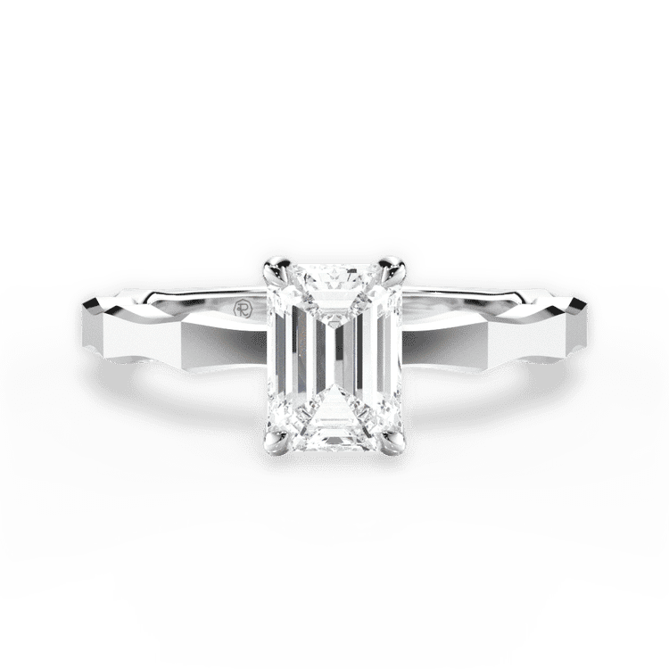 14kt White Gold/18kt White Gold/Platinum/emerald/top sku 1ECZ1360