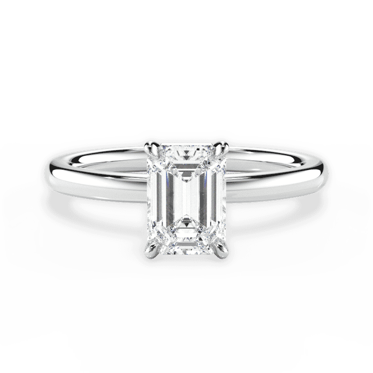 14kt White Gold/18kt White Gold/Platinum/emerald/top sku 1ECZ4775